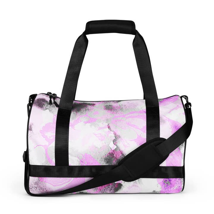 Shadow black gym bag for wholesale by Dukiri Apparel