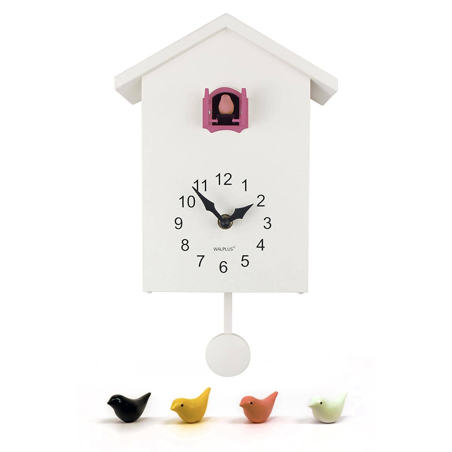 Walplus - Wholesale Wall Clock - White Cuckoo Clock - Yellow Window15