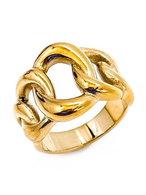 Rosie Cuban Chain Ring for wholesale by BELJOY