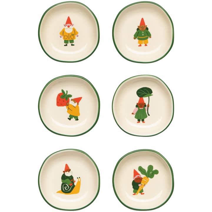 Gnome Grown Pinch Bowls Set of 6 Assorted for wholesale by Danica Brands