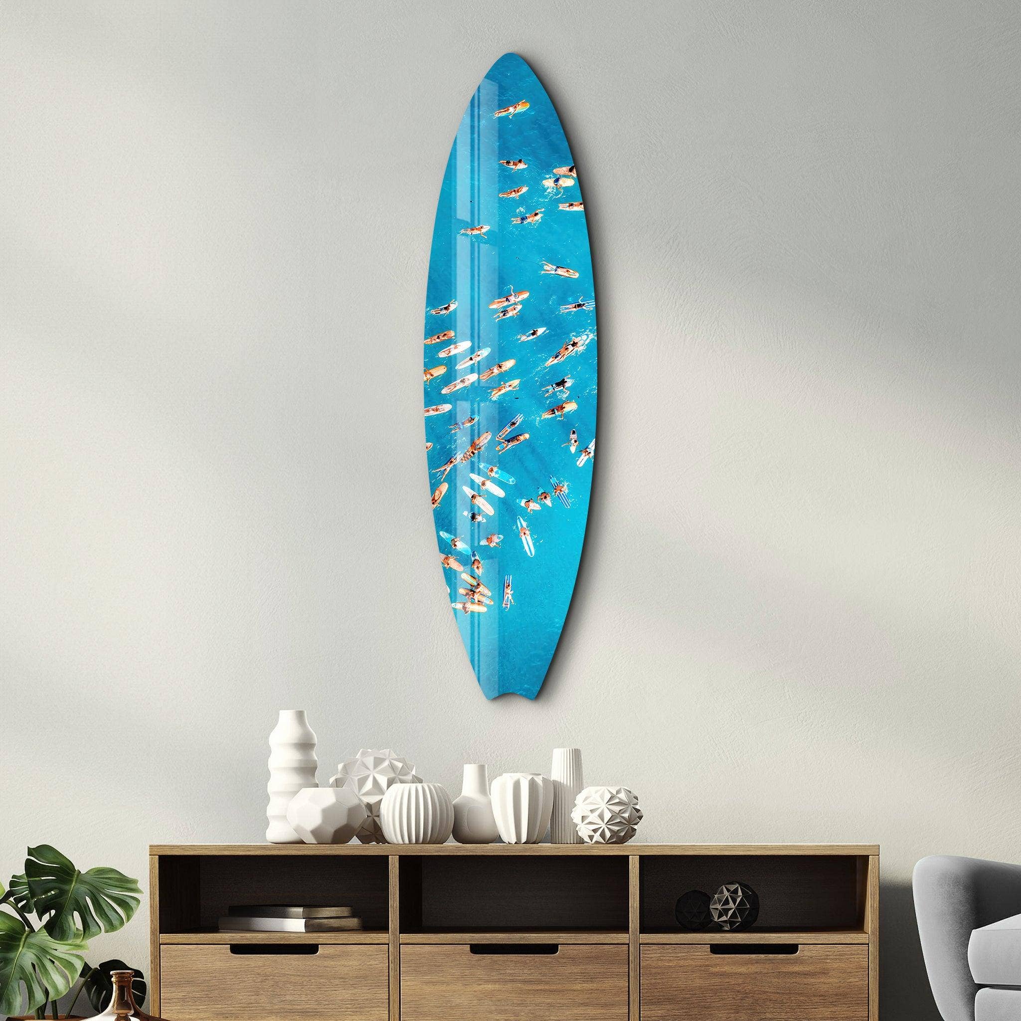 Artdesigna KG - Wholesale Wall Accent - Surf's Up | Surfboard Glass Wall Art1