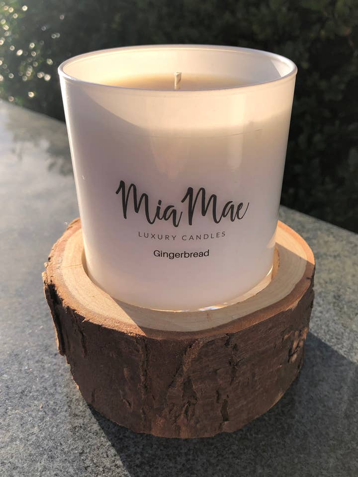 Gingerbread Soy Wax Candle for wholesale by MiaMae Luxury Candles