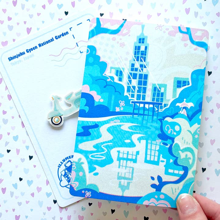 illumerie - Wholesale Postcard - Tokyo Postcard Shinjuku Gyoen National Gardens Sakura3