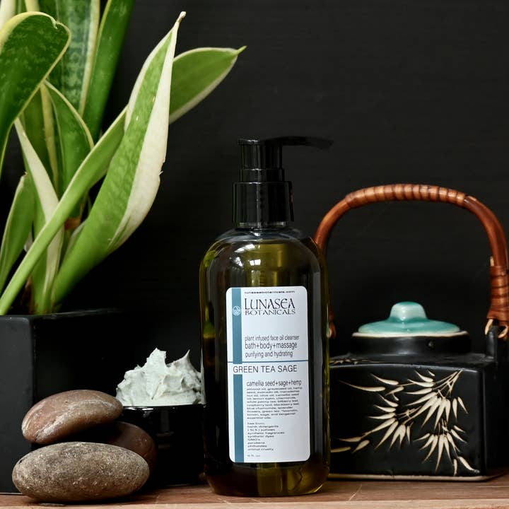 lunasea botanicals - Wholesale Facial Cleanser - Backbar Bath Body Massage Oil Face Cleanser4