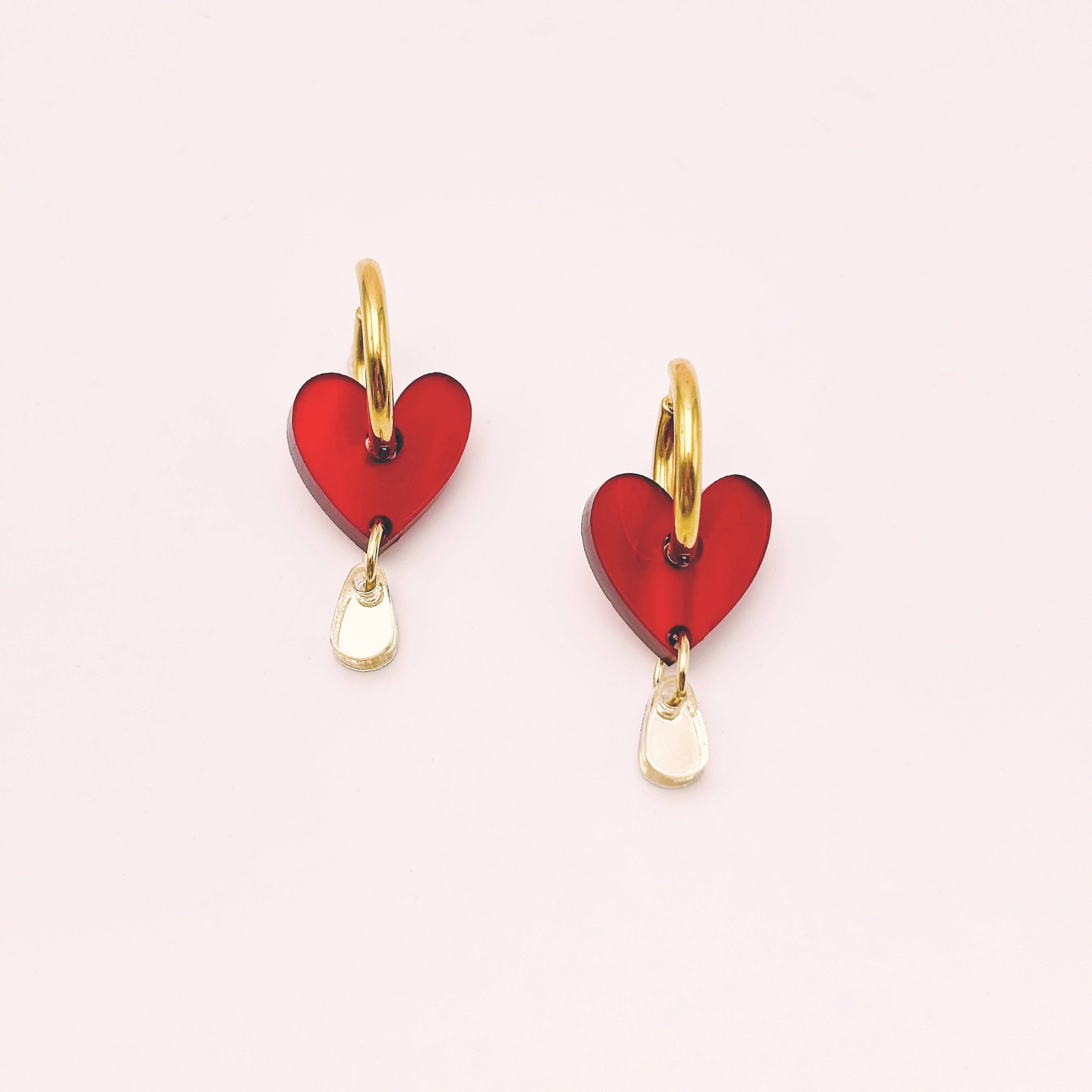 Studio Annette - Wholesale Dangle Earrings - Creoles Heart