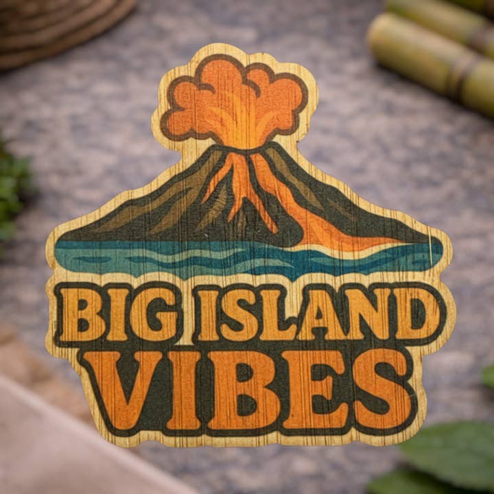 Bamboo Wood Stickers - Wholesale Sticker - Grote Eiland Vibes