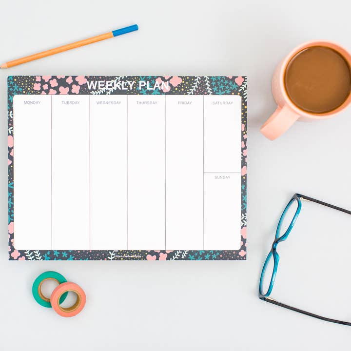 Plano semanal — Bloco de notas por atacado de Little Lovelies Studio