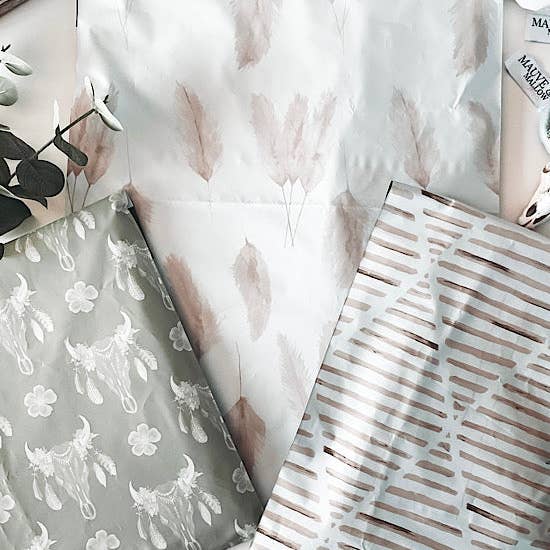 Mauve and Mallow Clothing Co - Wholesale Envelopes - Neutral Earth Toned Bohemian Poly Mailers2