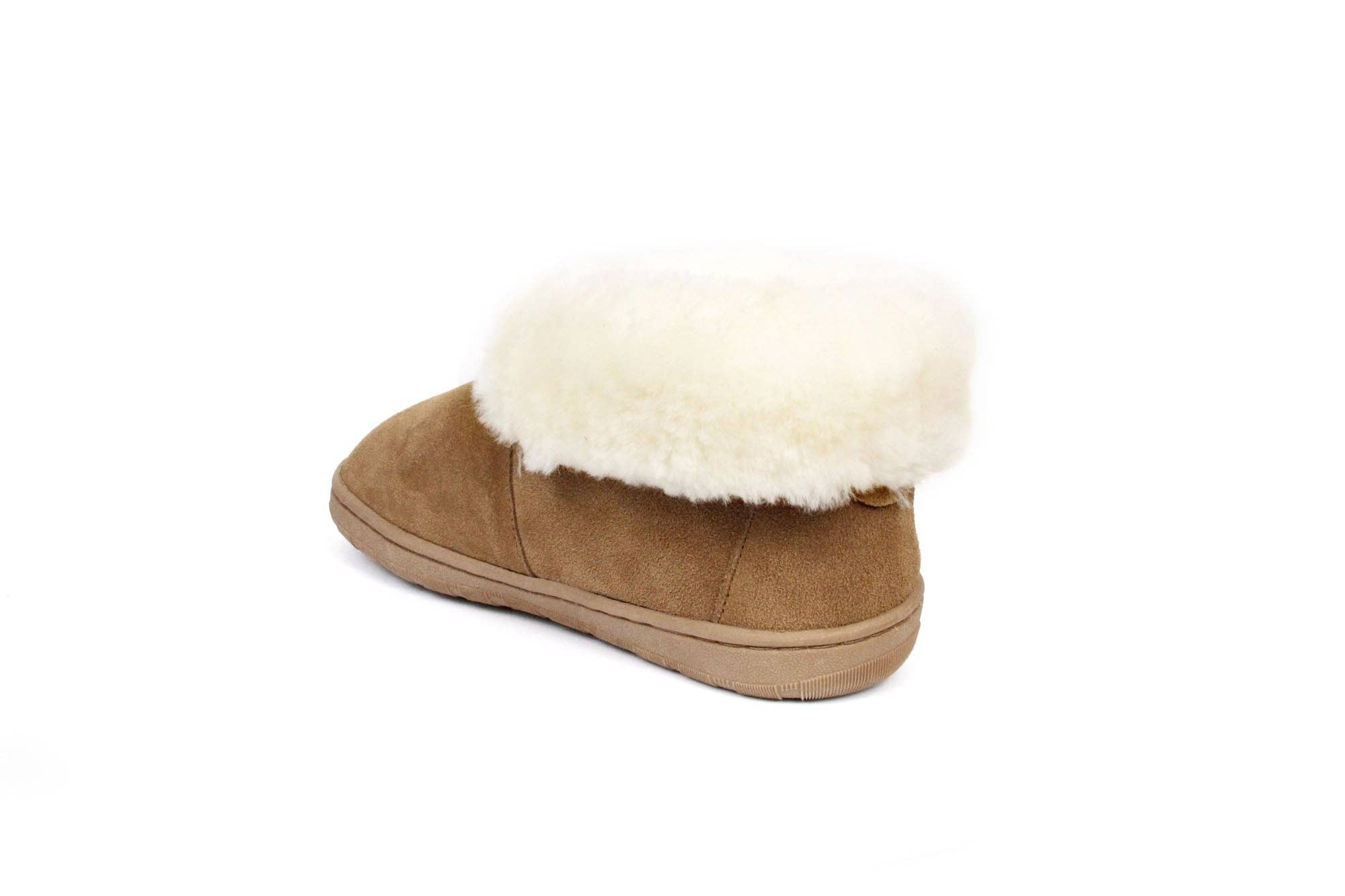 SuperLamb Footwear - Wholesale Laarsjes - Dames - originele Fold Down Bootie - Chestnut5