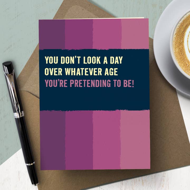 DQM35 Funny fødselsdagskort til hende, uanset alder for engroshandel hos The Typecast Gallery