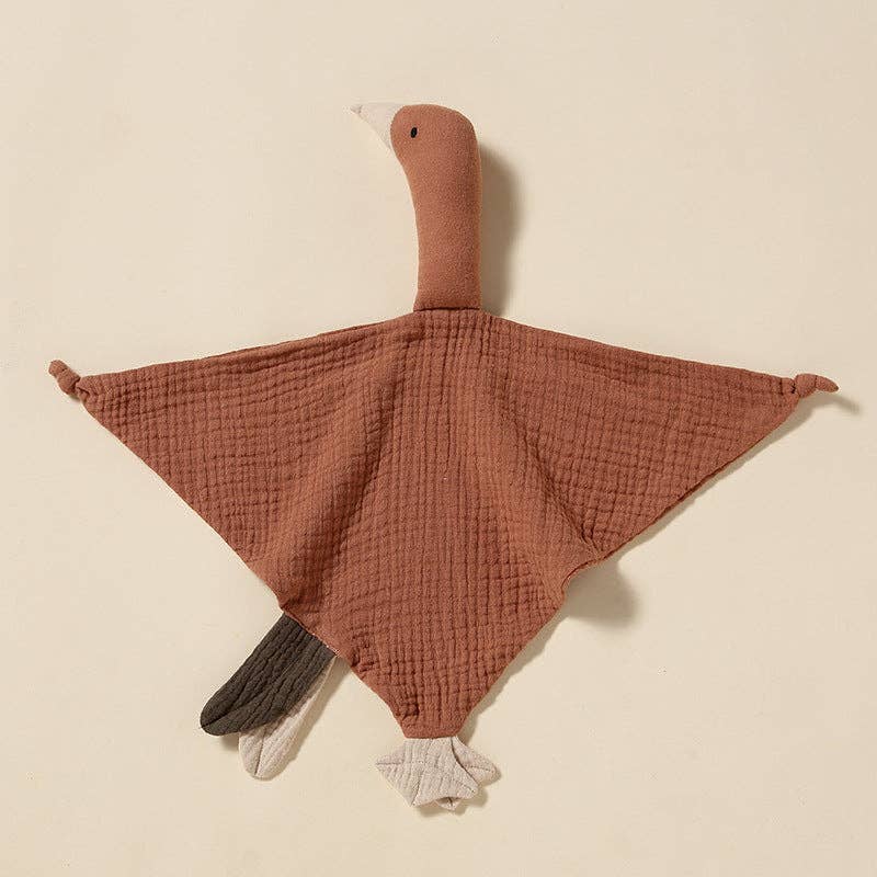 Zoe Sage – wholesale Security/cuddle blanket – Baby – Goose Comforter Baby Security Blanket - Nutmeg2