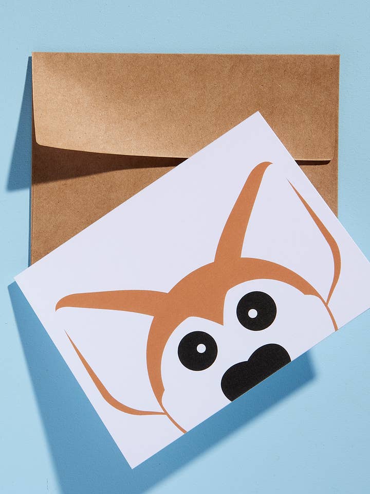 Thanks Corgeous Greeting Card for wholesale by the big mouth frog