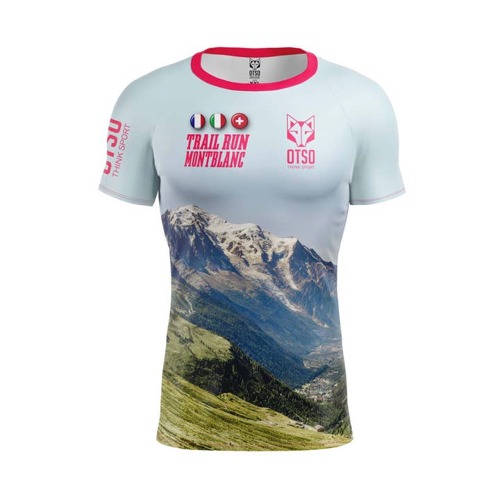 Kortärmad herrtröja - Trail Run Montblanc 2025 (Outlet) för wholesale av OTSO