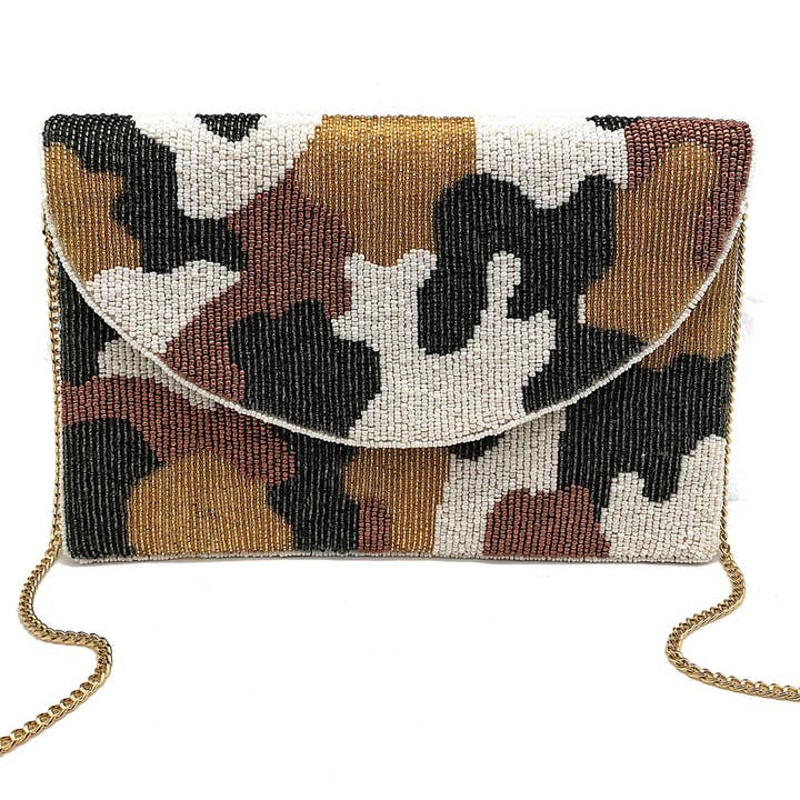 Ole - Wholesale Clutch Bag - Women's - Camo Beaded Women's Clutch Bag