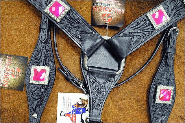 HILASON - Wholesale Horseback Riding Gear - HILASON Western Horse Headstall Breast Collar Set Tack Genuine American Leather | For Horses Headstalls77