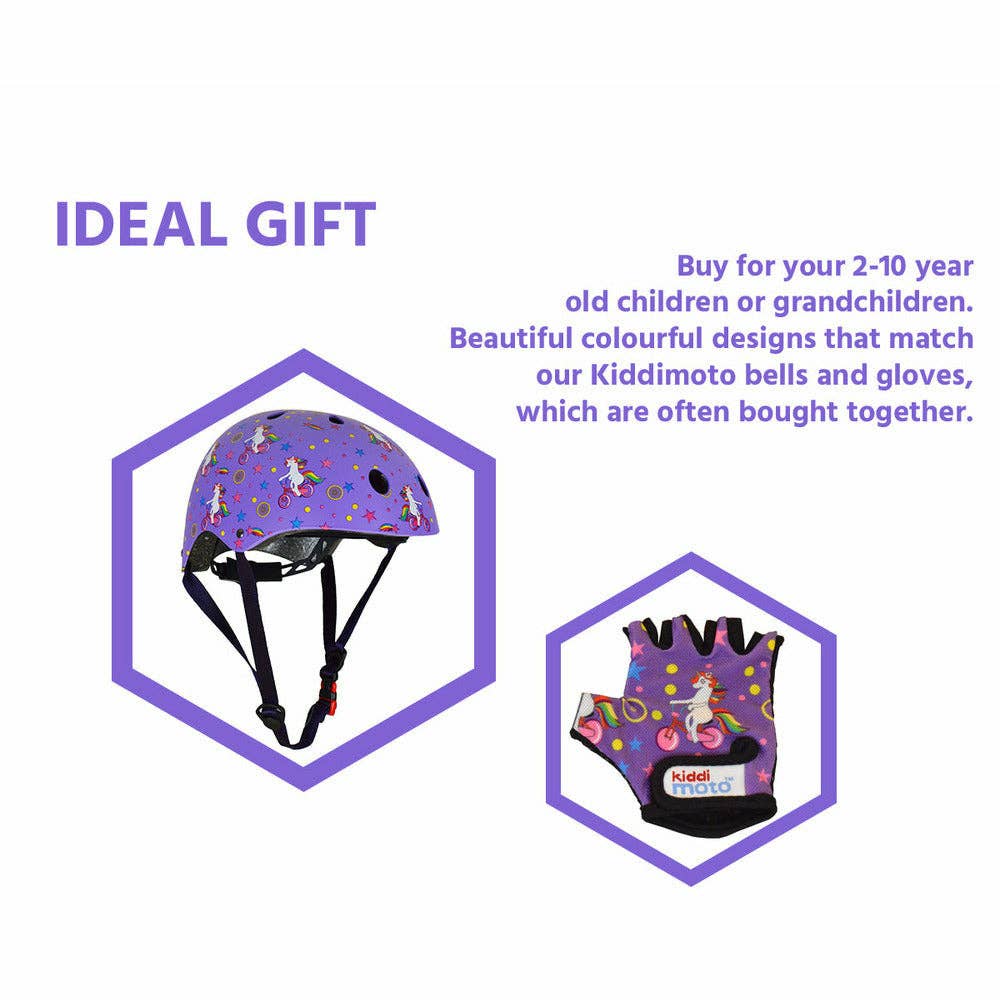 Kiddimoto - Vente Vélo et trottinette – enfant - Sparkle & Safety : casque licorne pour enfants7