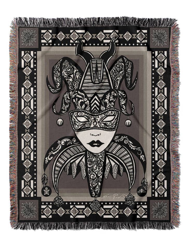 Essence - Harlequin Jacquard Woven Blanket for wholesale by Sean Martorana