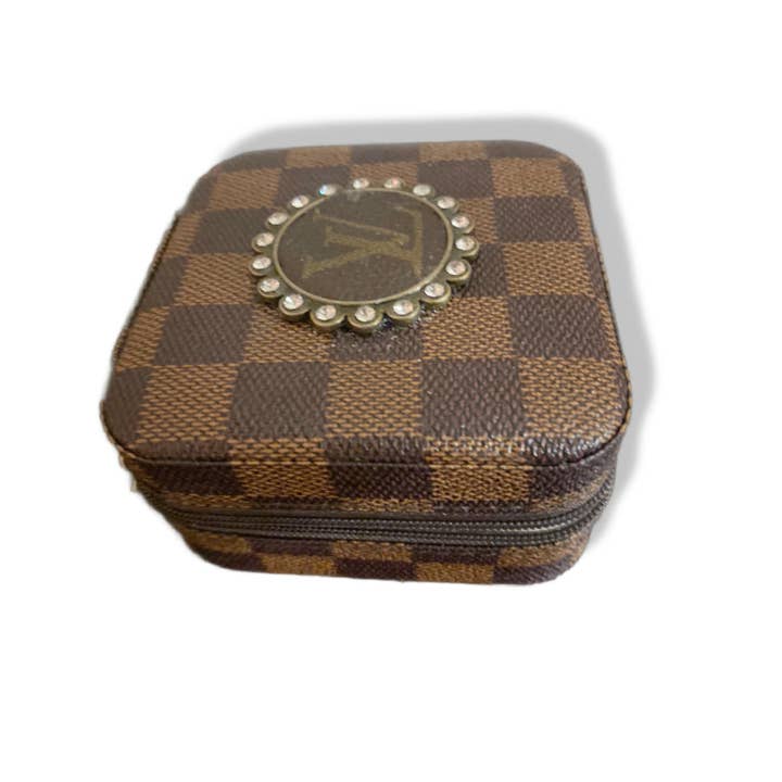 Embellish Your Life - Wholesale Jewelry Box/Organizer - Upcycled Checkered Jewelry Box