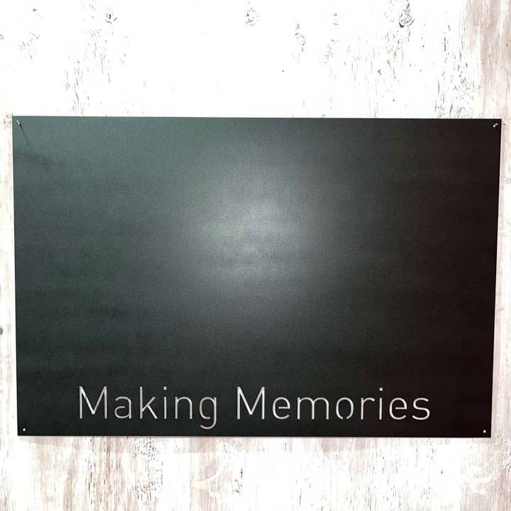 Think Metal - Thinking Creatively to Make it Metal - Wholesale Magnet Board - 'Making Memories' Magnet Display Board | #1215