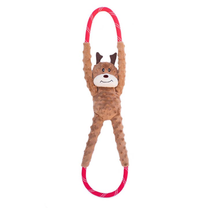 Holiday RopeTugz® - Reindeer - Christmas Dog Toy for wholesale by ZippyPaws