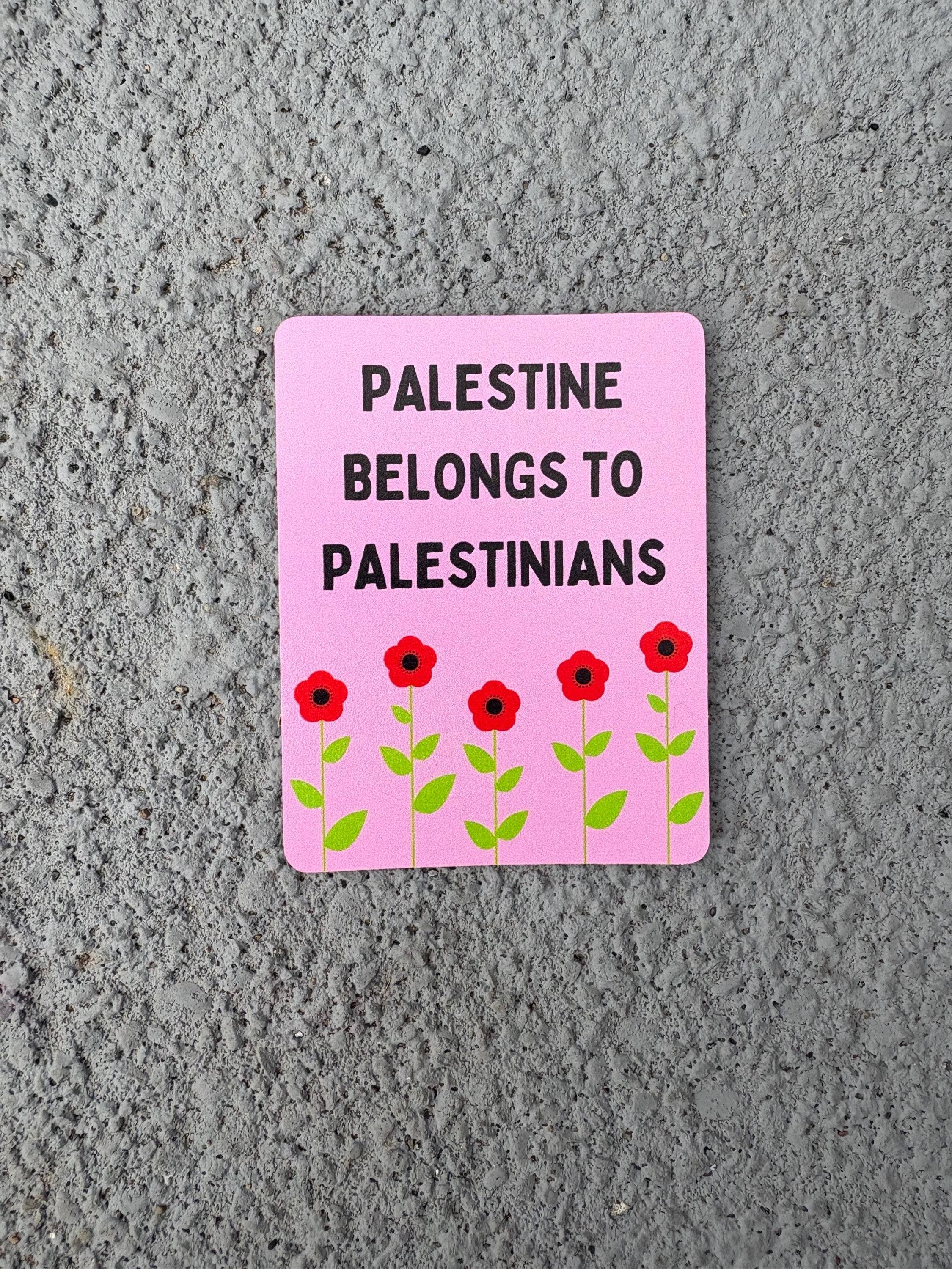 Anna Liz Heart Designs - Wholesale Sticker - Free Palestine Sticker - Palestine Belongs to Palestinians2