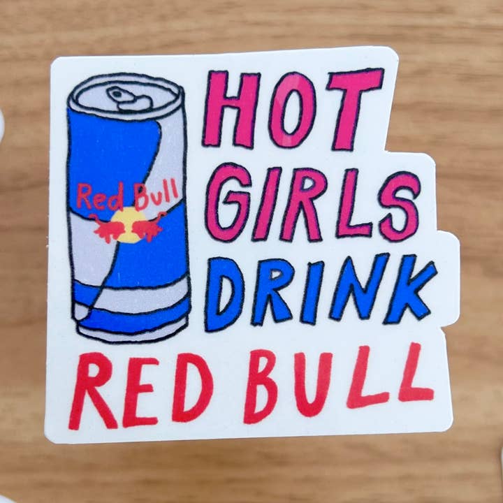 Adesivo Redbull Bebidas Quentes para Meninas - Bebidas Energéticas por atacado de Happyish Brand