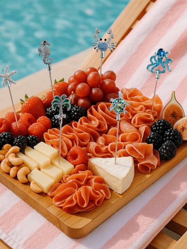 The Beach Collection Cocktail Picks for wholesale by The Queens' Jewels®