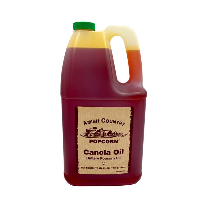 Amish Country Popcorn - Wholesale Cooking Oil - Gallon Jug of Buttery Canola Oil