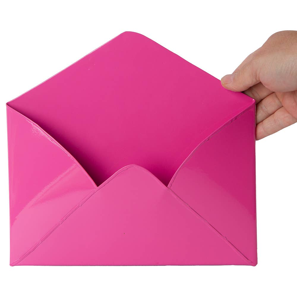 Factory Direct Craft - Wholesale Bath Soap Dish - Metal Enamelware Envelope Wall Pocket - Select Color 5