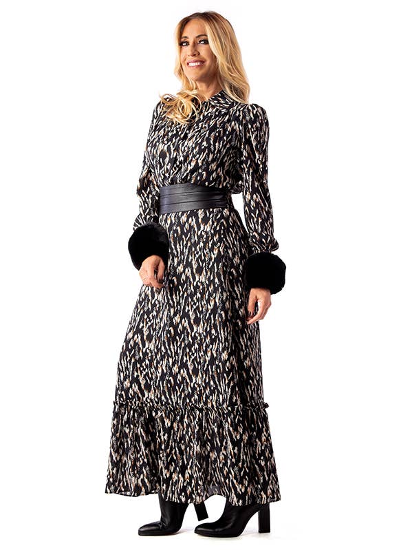 Tunique en georgette et superposition de mousseline sur le devant pour la vente par ZUMBI Fashion Store