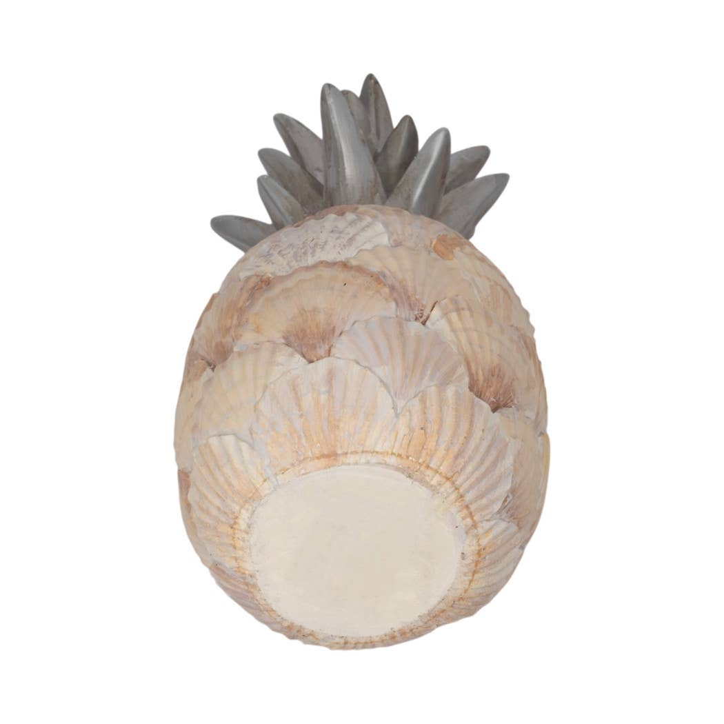 Sagebrook Home - Wholesale Decorative Tabletop Object - Polyresin Seashell Pineapple Decor Sculpture - Multi, 12 in.8