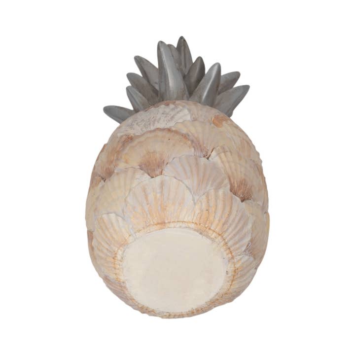 Sagebrook Home - Wholesale Decorative Tabletop Object - Polyresin Seashell Pineapple Decor Sculpture - Multi, 12 in.8