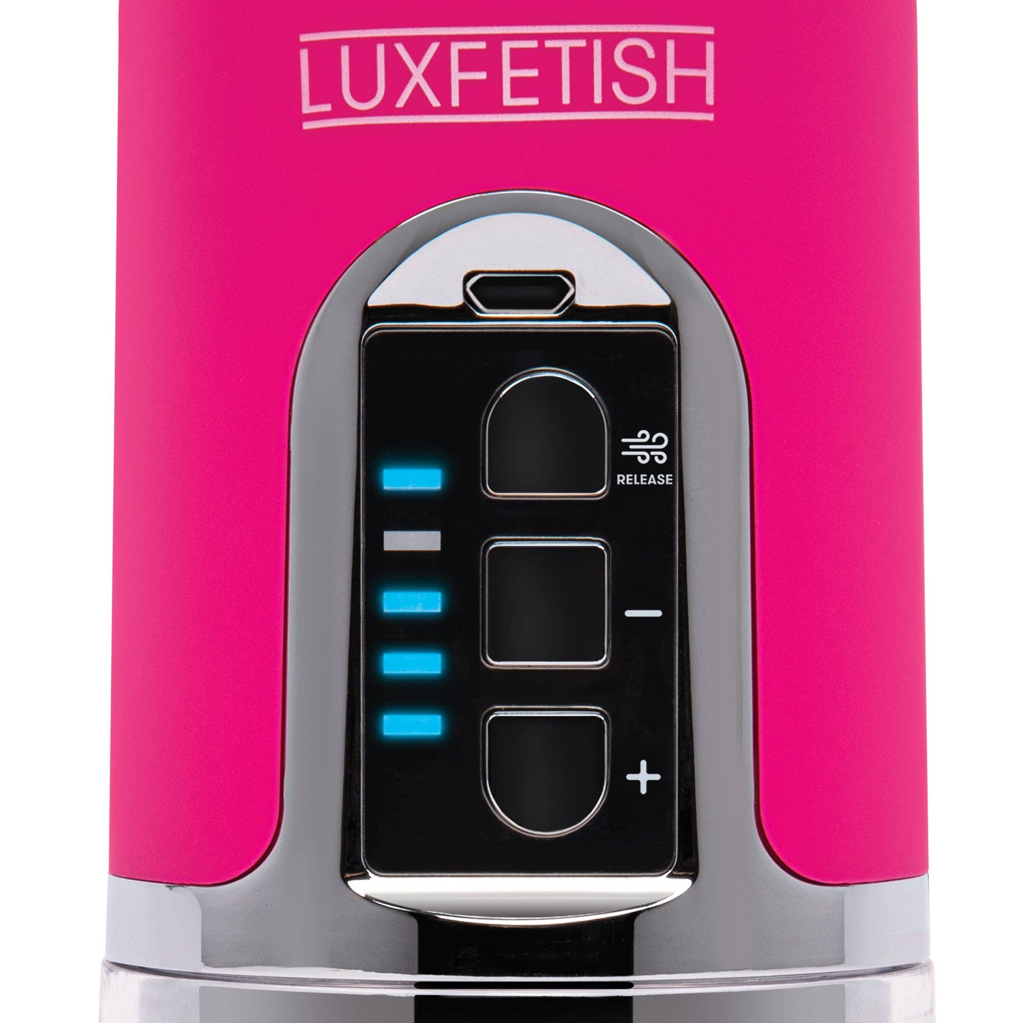 Lux Fetish Store – Großhandel Sexspielzeug – Wiederaufladbare automatische Klitoris-Pumpe mit 4 Funktionen und Klitoris-Klemme7