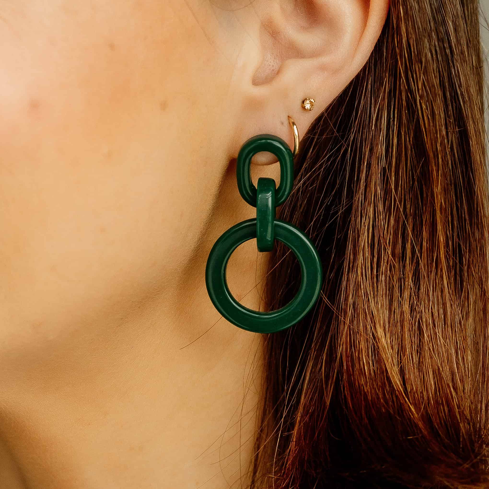 Sela Designs - Wholesale Dangle Earrings - Green Hali Earrings1