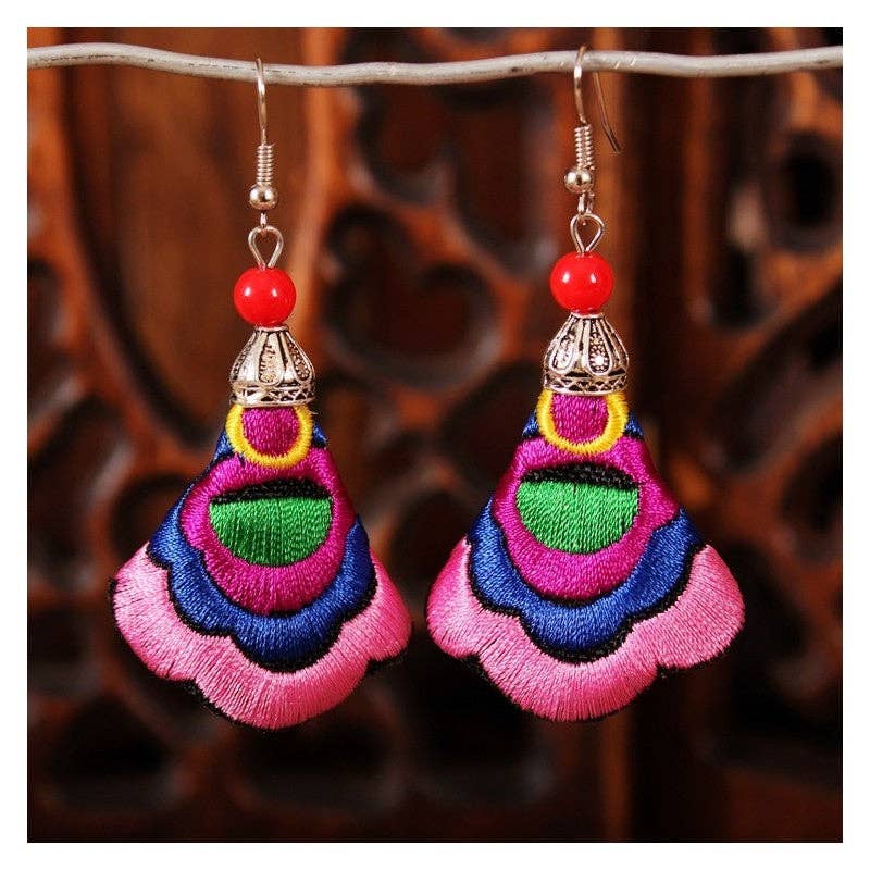 UZ Wholesale Store – wholesale Dangle earrings – Ethnic Fabric Earrings0