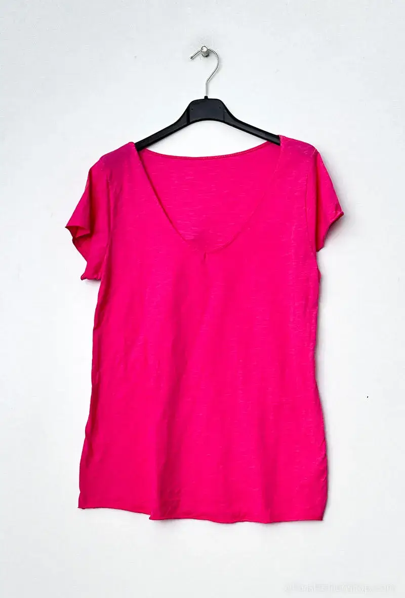 Mimi & Gogo - Wholesale T-Shirt - Women's - Plain basic T-shirt @2993_TsUni5