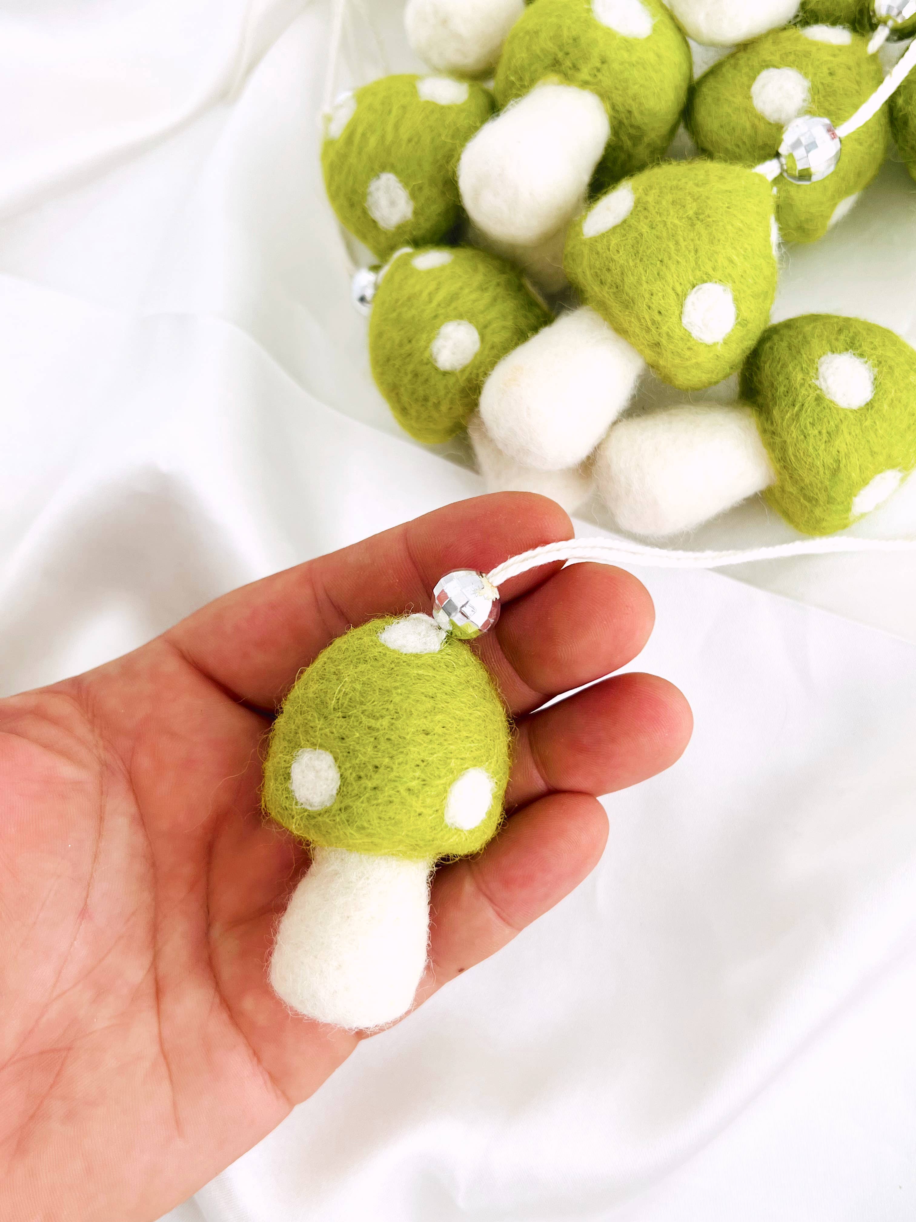 Golden Hour Designs - Wholesale Car Decorative Charm - Women's - Felt Mushroom Car Hanger - Trendy, Cottagecore, Colorful5