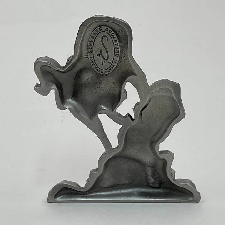 Schumann Sculpture - Wholesale Sculpture - Big Horn Sheep Pewter Figurine, Wildlife Sculpture, Table Top Sculpture2