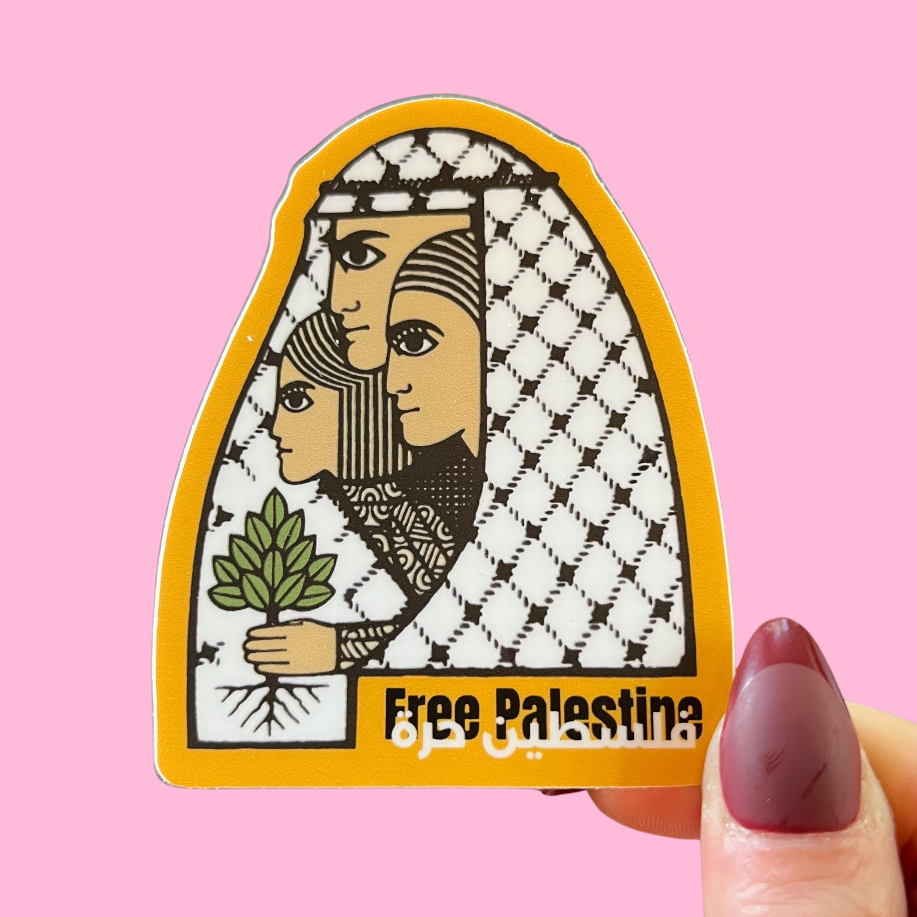 rahaal - Wholesale Sticker - Free Palestine-keffiyehfamilie sticker0