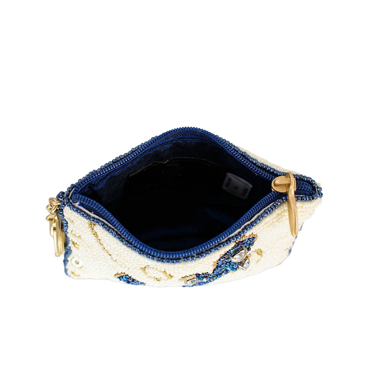 Mary Frances Accessories - Vendita all'ingrosso Portamonete - Donna - Portamonete Marinaio con Ancora Blu Decorata con Perline3