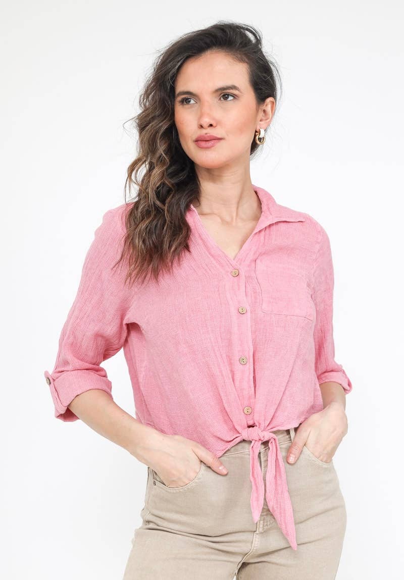 LINEN & COTTON HOUSE – Großhandel Bluse – Damen – Leinenweste 3025 MY VEST32