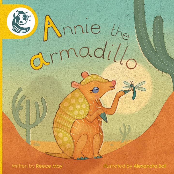 Annie the armadillo- By Reece May for wholesale by Adventures with Animals