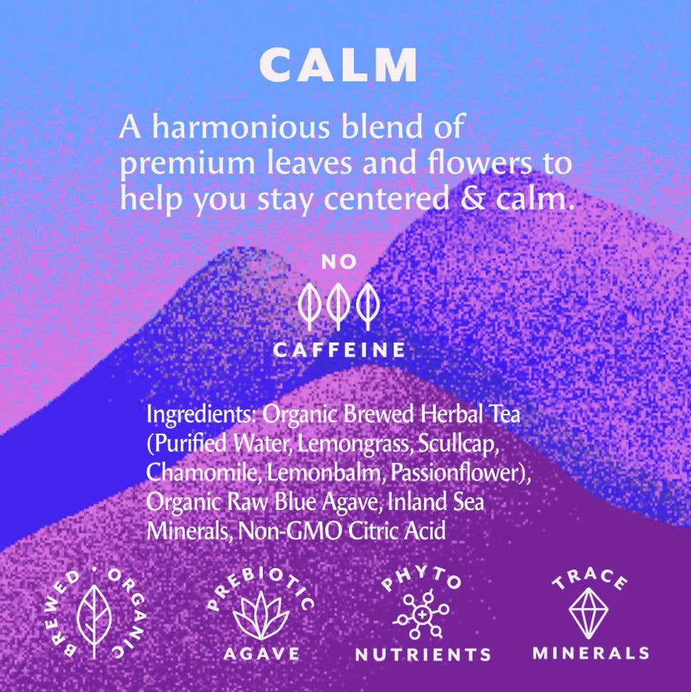 hrbvor (her-biv-ore) | functional herbal teas - Wholesale Iced Tea - CALM | Still Herbal Iced Tea| 12oz Can1