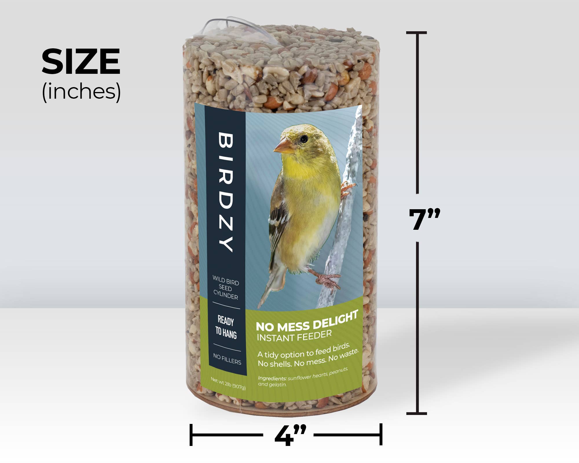 Birdzy - Wholesale Bird Feeder - No-Mess Delight Seed Cylinder1