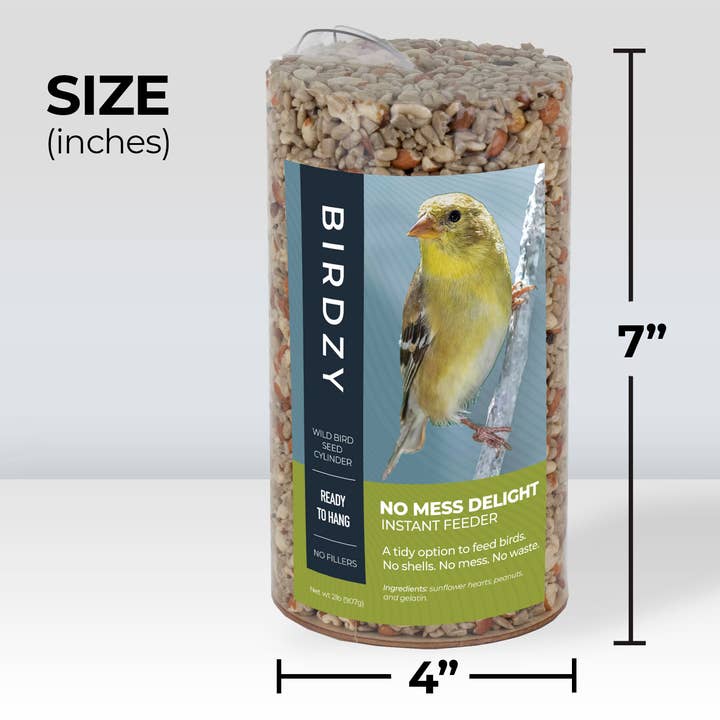 Birdzy - Wholesale Bird Feeder - No-Mess Delight Seed Cylinder1