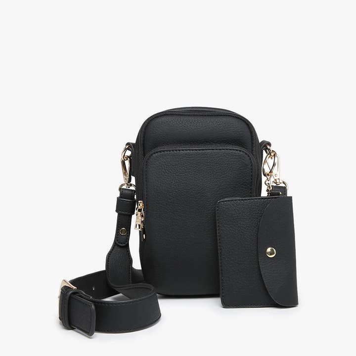 Jen & Co. - Vente Sac à bandoulière – femme - M2080 Sac à bandoulière Parker à 3 compartiments avec pochette