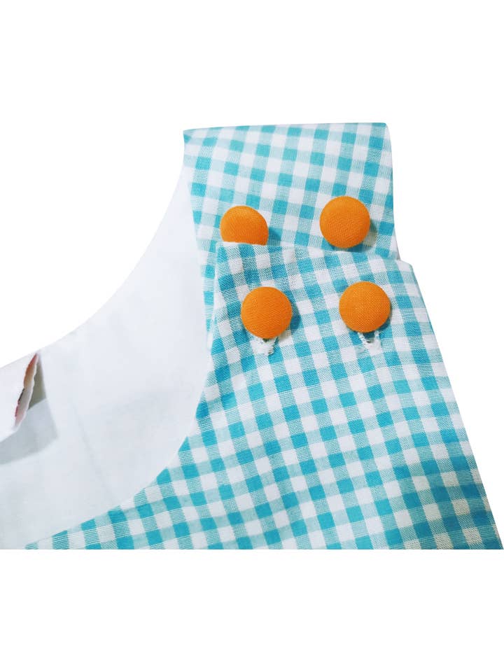 Angeline Kids - Wholesale Jumpsuit - Baby - Baby Boys Fall Harvest Pumpkin Gingham Jon Shortall3