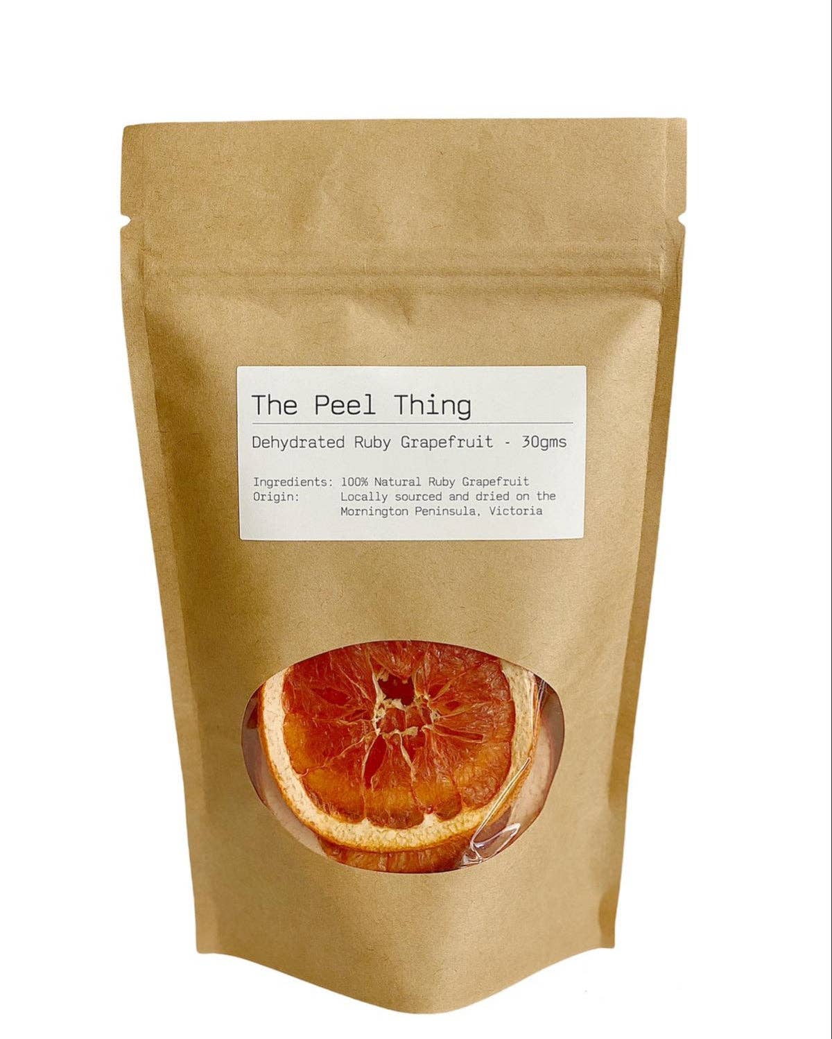 The Peel Thing – Großhandel Getrocknete/dehydrierte Früchte – A Premium — Natürliche, dehydrierte Rubin-Grapefruitscheiben, 60 g0