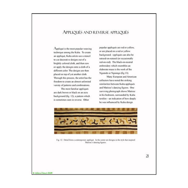 Africa Direct - Wholesale Display Book - Kuba Textiles & Design Book5