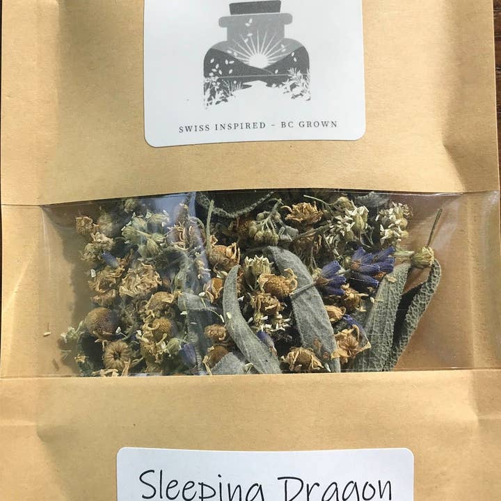 Infusão de ervas Dragão Infusão Biológica, Ervas Cultivadas de Fazenda Sustentável por atacado de Little Piece of Paradise Farm Inc.